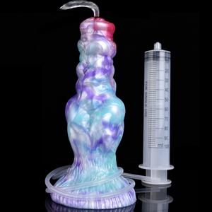 YOCY Big Wolf Dog <b>Dildo</b> Ejaculation Sex Toy for Adult G-Spot Stimulate 6.6CM Thick Knotted Massager Animal Penis With Suction - Product Image 3