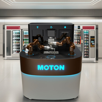 Robot Barista à 2 Bras, Distributeur Automatique avec Écran Tactile et Refroidissement Thermoélectrique