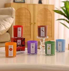 Boîte cadeau artisanale LANJO classique, bocal en verre personnalisable, bougie aromathérapeutique non toxique, décoration d'intérieur biologique, fête des pères - Product Image 4