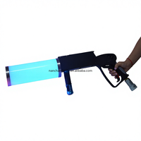 Equipo de Efectos Especiales, Pistola de Aire Comprimido de CO2, Cañón de Humo, Pistola de Chorro de Gas para Fiestas, Cañón LED para Discotecas, Bares y DJ