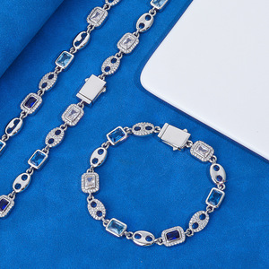 Chaîne de nez de cochon en pierres précieuses colorées avec boucle élastique de 10 mm, bijoux hip-hop, accessoires personnalisés, bracelet en zircon, personnalisation - Product Image 3