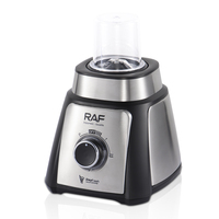 RAF Elektrische Blender Licuadora 2-in-1 500W 1,5L Glazen Kan Blender voor Thuisgebruik, voor Sap, Smoothie en Koffiemalen
