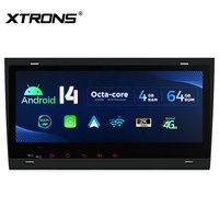 XTRONS 8,8 pouces 4+64 Go Global 4G Android 14 IPS Autoradio Lecteur multimédia intégré DSP AKM Capteurs gyroscopiques pour Audi/Seat