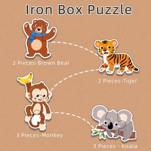 Classic Education Large Cute <b>Animals</b> Educational Learning Jigsaw Puzzle Game for Boys Girls - Product Image 3