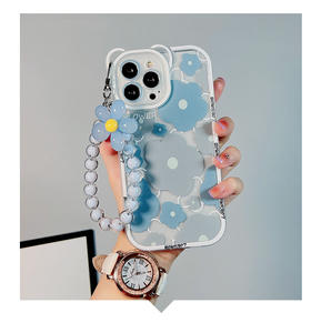 Linda funda de teléfono a prueba de golpes Ins Flower para <span class=keywords><strong>iPhone</strong></span> 16 15 14 Pro Max 13 12 Pro 11 Xsmax Xr 8Plus <span class=keywords><strong>Se</strong></span> con cadena de teléfono - Product Image 2