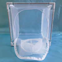 Cage d'élevage d'insectes pliable de luxe pour terrarium d'insectes en maille ultra-fine pour l'observation des chenilles
