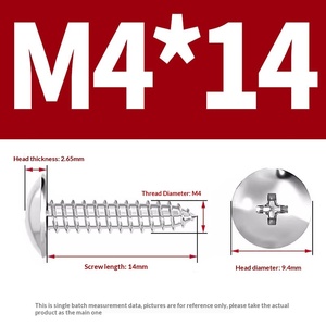 Kit d'installation de vis à bois spéciales M4*14 à tête plate large cruciforme, vis autotaraudeuses pour bois massif, lot de 2, pour déplacement facile - Product Image 2