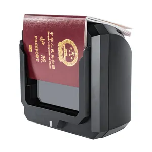 전체 페이지 MRZ 자동 센서 여권 판독기 자동 공항 감지 및 스캔 기능이있는 여권 판독기 및 ID 카드 스캐너