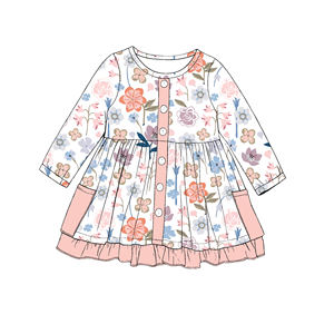 New Design Milk Silk <strong>Dress</strong> Kids Baby <strong>Girl</strong> <strong>Dresses</strong> Custom Long Sleeve Cute Toddler Princess <strong>Dress</strong> Clothing - Product Image 3