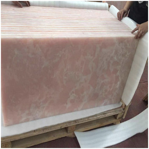 Carreaux de sol et de mur en marbre rose onyx poli 24''x12'' pour villas de luxe et hôtels grandioses, designs d'intérieur - Product Image 3