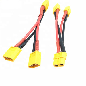 XT60 Connector 1 Female to 2 Male for Quadcopter Battery Gimbal Parallel Conversion Wire Cable - Product Image 1