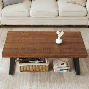 <span class=keywords><strong>Table</strong></span> basse en bois massif <span class=keywords><strong>de</strong></span> style moderne <span class=keywords><strong>de</strong></span> 1.2m avec pied incliné en <span class=keywords><strong>sapin</strong></span> simple au design convertible pour le salon et l'artisanat du dessin - Product Image 2