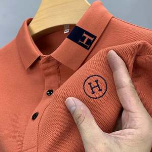 Chemise de golf personnalisée de haute qualité, uniforme d'affaires décontracté en coton et polyester pour hommes - Product Image 1