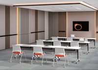 Table d'étude pliante moderne de haute qualité, populaire, pour bureau, conférence, formation, modulaire en bois pour salon
