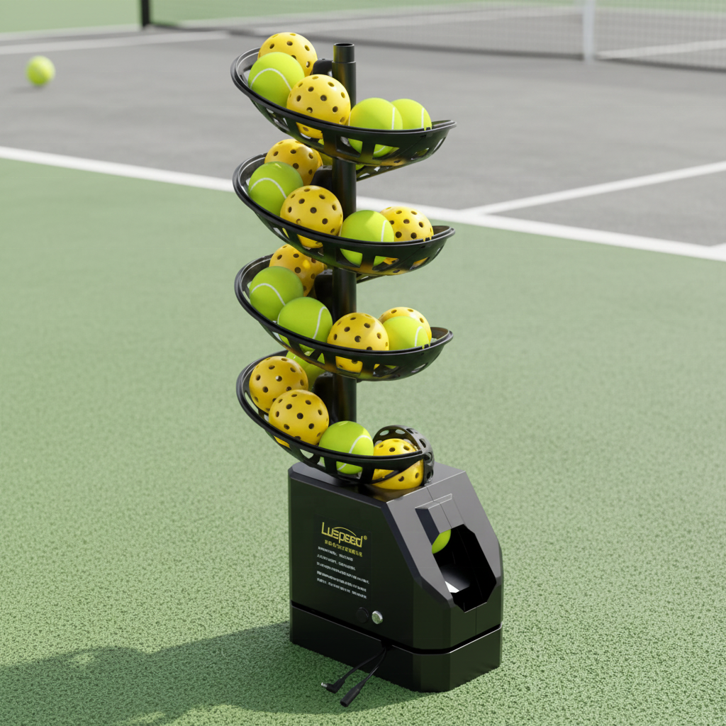 Hot Sales Professional Durable Portable Plastic Ball Throwing Machine Remote Control Self-service Pickleball Ball Machine