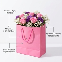 Sac d'emballage pour fleurs FL31 avec logo personnalisé, sac à fleurs portable avec sac d'emballage pour bouquet de fleurs