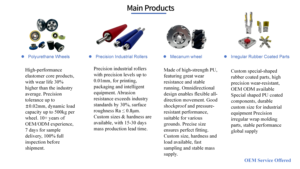 Customized PU-coated Wheels for Automated Equipment; Available in Stock With Fast Delivery Times High Wear Resistance Provides L - Product Image 3