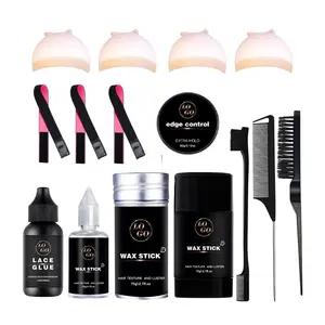 Custom Lace Glue Wax Stick Glue Remover Lace Tint Spray Lace Wig Install Complete Making Install Wig Installation Kit