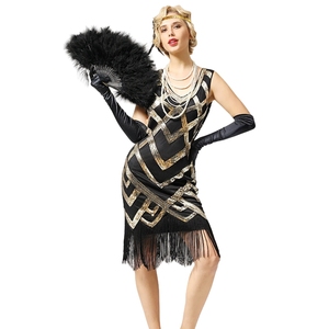 Shop Online 20s Flapper Costume Sequin Embellished Design