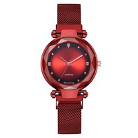 Jam Tangan Wanita Model Terbaru Terlaris, Fashionable, Ramah Lingkungan, Casing Akrilik, Quartz, Bertabur Berlian, Magnetik Tipe Lazy