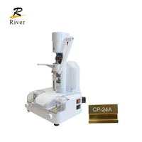 Machine de perçage et de rainurage de lentilles optiques CP-24A avec contrôleur de vitesse pour lunettes sans monture