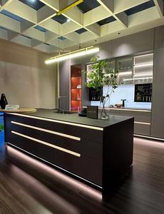 Ensemble complet d'armoires de cuisine modernes en bois massif personnalisées de haute qualité pour une conception de cuisine luxueuse - Product Image 2