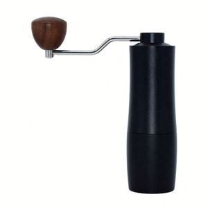 เครื่องบดกาแฟด้วยมือทำจากสแตนเลสและไม้ด้วยสแตนเลสเซรามิกสามารถบดเมล็ดกาแฟได้ง่าย - Product Image 1