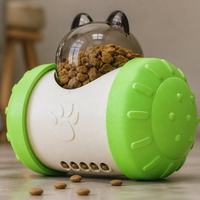 Distributeur de friandises roulant YAOYUE pour chiens et chats, distributeur interactif à bascule, dôme à croquettes, plastique durable, 5 couleurs