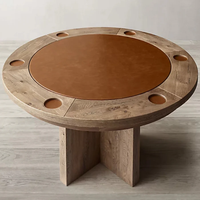 Table de poker professionnelle de casino en bois avec table de roulette de 18 pouces, 1 pièce, possibilité de personnaliser la table de poker pour les jeux de hasard
