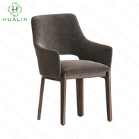 HUALIN Chaise de salle à manger en bois massif de style moderne minimaliste pour restaurant, hôtel et café Chaise douce et confortable