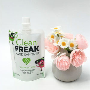 Bolsa con Boquilla de Plástico PE Blanco de 3.3oz, Ecológica, con Logotipo Personalizado, Sellado Térmico para Desinfectante de Manos Clean Freak - Product Image 4