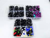 Boîte de 725 attaches portables, clips de fixation automobile très vendus, attaches en plastique, 19 types de rivets à pression pour voiture