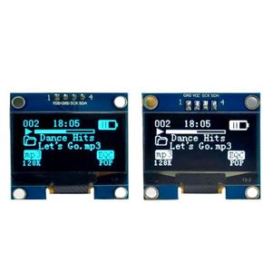 Module OLED 1,3 pouces, écran couleur 128x64 SPI/IIC I2C, communication couleur, module d'affichage OLED LCD LED 1,3 pouces blanc/bleu - Product Image 1