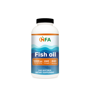La fornitura di fabbrica 1000mg di olio di pesce Softgels con Omega-3 EPA DHA aiuta a sostenere l'integratore alimentare per la salute del cuore - Product Image 1