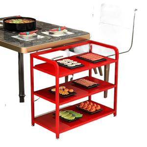 Étagère alimentaire en fer multi-niveaux pour restaurant de fondue, restauration commerciale, en acier au carbone, design Mesa - Product Image 5