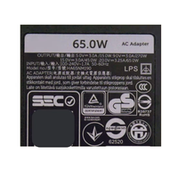 Adaptateur de chargeur d'ordinateur portable USB-C 65W pour Dell 20V 3.25A PD3.0 QC3.0 Alimentation universelle en matériau ABS
