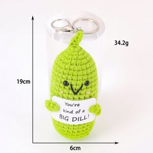 Hot-Selling Cross-Border Knitted Potted <b>Plant</b> Ornament Cartoon Doll Crochet Broccoli Potato Finished Yarn for Key Chain - Product Image 6