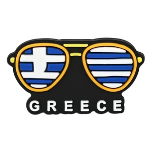 Breloques de chaussures en PVC motif Temple d'Athènes antique Santorin, breloques de chaussures vintage bâtiment grec, cadeaux souvenirs de <span class=keywords><strong>voyage</strong></span> DIY, vente en gros - Product Image 6