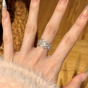 Dylam New Charm Design Rhodium 22K Gold Plated S925 <b>Silver</b> Eternity Band Intersect <b>Cross</b> 5A Zirconia Engagement Bridal <b>Rings</b> - Product Image 3