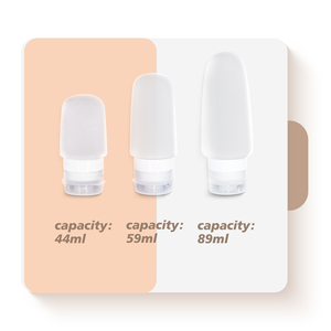 ชุดภาชนะใส่เครื่องสำอางซิลิโคนขนาดมินิขวดเปล่าเกรดอาหารกันความร้อนได้รับการรับรองจาก <span class=keywords><strong>TSA</strong></span> เป็นมิตรต่อสิ่งแวดล้อมแบบพกพา - Product Image 4