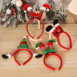 Nueva Diadema Navideña con Divertido Diseño de Pies de Duende, Sombrero y Accesorio para el Cabello para Fiestas Navideñas, Artículos para Fiestas de Navidad para Adultos - Product Image 2