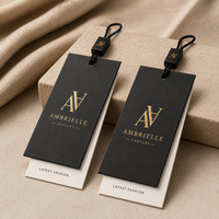 Étiquettes suspendues en papier recyclé écologique de qualité supérieure pour sacs, vêtements, chaussures avec œillet en laiton, imprimées en couleur et design personnalisé