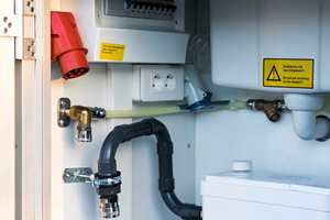 Inodoro químico de casa prefabricada listo para usar, pieza de inodoro móvil para exteriores, remolque de inodoro móvil, cabina de baño portátil - Product Image 4