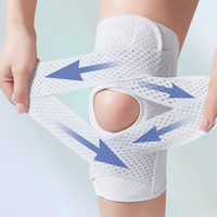 Genouillères en nylon personnalisées OEM avec coussinets en silicone Soulagement du ménisque Douleur et déchirure Genouillères professionnelles Vente en gros