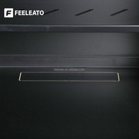 Armoire serveur murale Feeleato Mini demi-hauteur 19'' 9U en acier SPCC avec serrures, livrée en kit, en stock