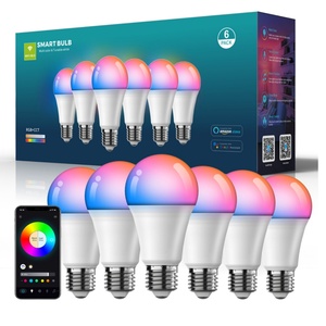 RGBW Smart LED <b>Bulb</b> 9W/10W <b>Remote</b> <b>Control</b> E27/B22 Multi Color & Tunable White 800lm - Product Image 6