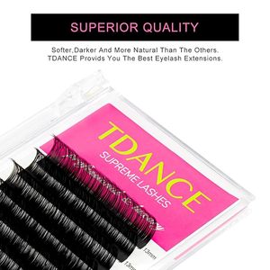 Plateaux de <span class=keywords><strong>Cils</strong></span> Individuels TDANCE en Gros, Extensions de <span class=keywords><strong>Cils</strong></span> en Soie <span class=keywords><strong>Volume</strong></span> Noir Mat Foncé Cachemire, Fournitures d'Extensions de <span class=keywords><strong>Cils</strong></span> - Product Image 2