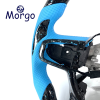 Volant sport personnalisé en fibre de carbone forgée bleu pour Dodge Ram 1500 2500 3500 4500 TRX RHO SRT 2018-2023
