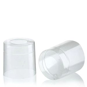 Bandas Termoencogibles de PVC de 38 mm y 45 mm, Cápsulas Termoencogibles Transparentes Perforadas para Cuello de Botella, Etiquetas de Sellado - Product Image 1