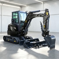 Vente directe d'usine, mini-excavatrice de 3 tonnes, 2 tonnes, moteur CE Euro5 EPA, petite pelle de 3,5 tonnes, micro-excavatrices avec attache rapide